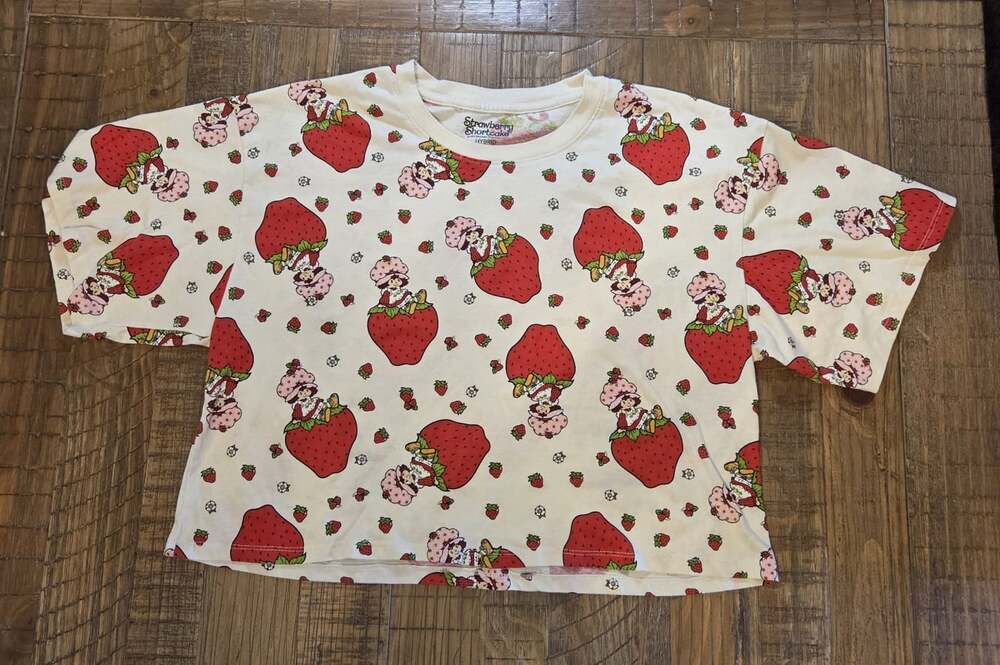Hybrid Brand Womens Strawberry Shortcake Shirt Top